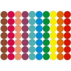 Colour Dot Labels, 1.9cm diameter